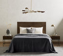 Astrid Chandelier - Antique Brass | Dark Brown Leather