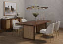 Astrid Chandelier - Antique Brass | Dark Brown Leather