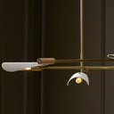 Astrid Chandelier - Antique Brass | Flax Linen