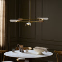 Astrid Chandelier - Antique Brass | Flax Linen