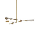 Astrid Chandelier - Antique Brass | Flax Linen