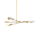 Astrid Chandelier - Antique Brass | Flax Linen