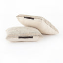 Neema Pouf-Set Heathered Wool - Neema Natural, Black