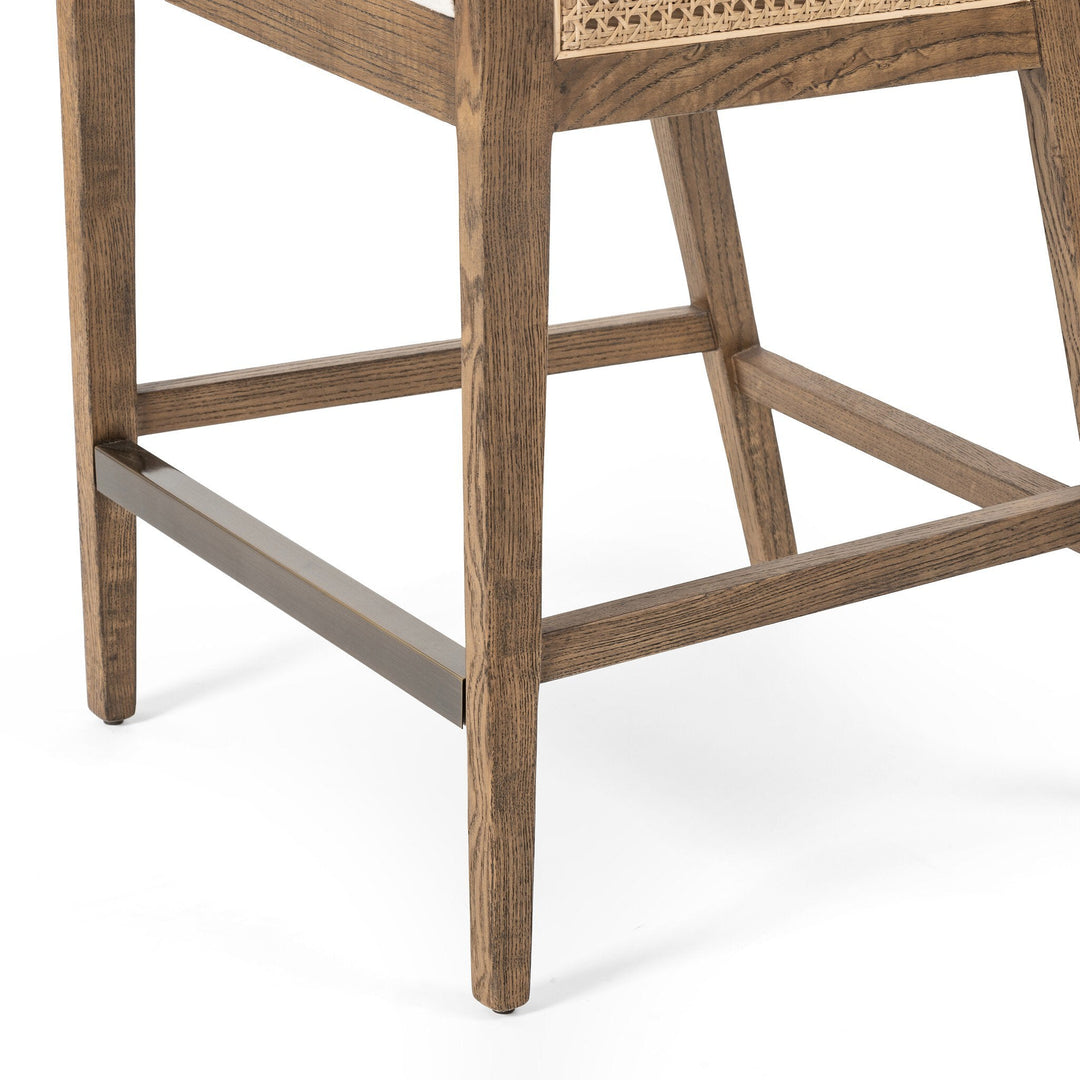 Antonia Cane Counter Stool - Savile Flax