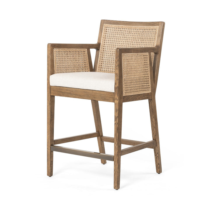 Antonia Cane Counter Stool - Savile Flax