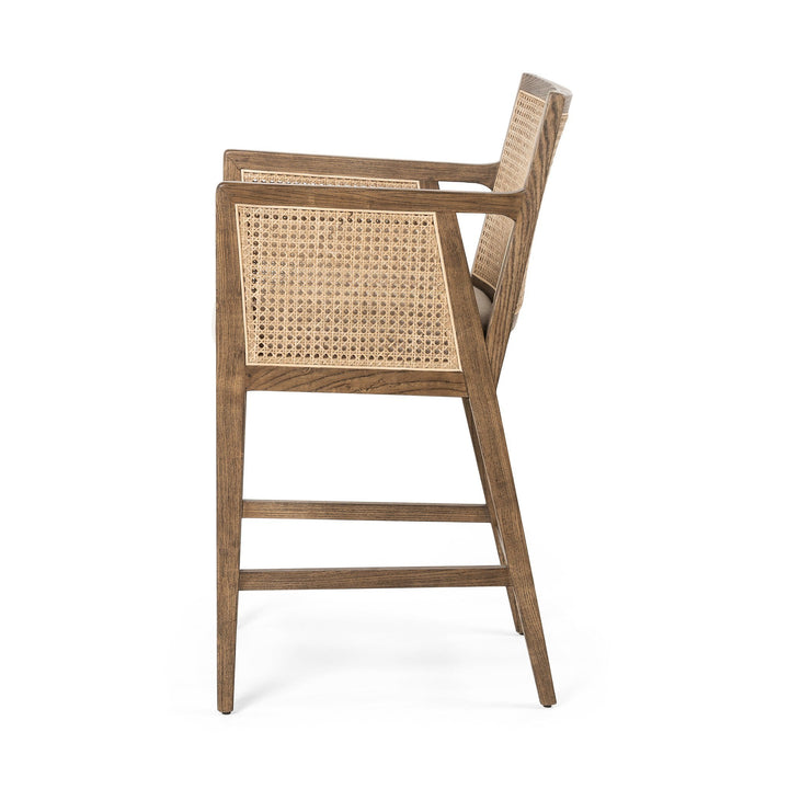 Antonia Cane Counter Stool - Savile Flax
