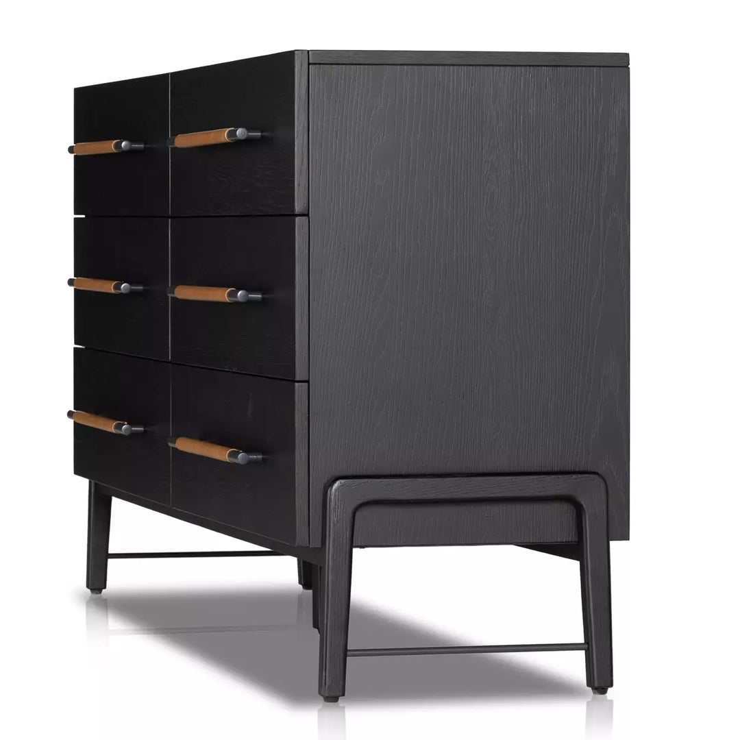 Lilydale Dresser | Wide | Ebony Oak Veneer