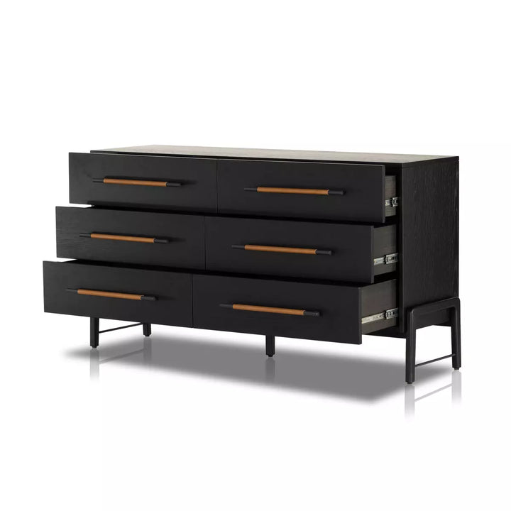 Lilydale Dresser | Wide | Ebony Oak Veneer