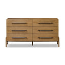 Rosedale 6 Drawer Dresser - Amber Oak Veneer