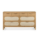 Allegra 8 Drawer Dresser - Light Natural Cane