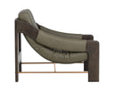 Rafferty Lounge Chair - Brown - Ludlow Dark Olive Leather
