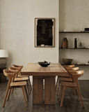 Double Extendable Dining Table | Teak | Rectangular