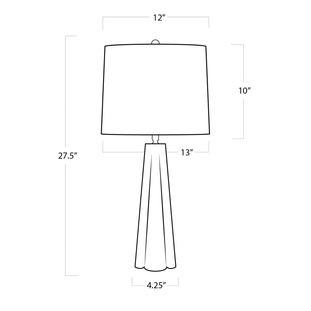 Quatrefoil Alabaster | Table Lamp | Small
