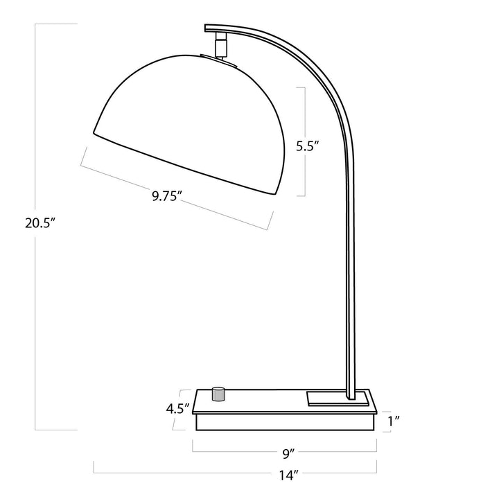 Otto Desk Lamp | Natural Brass