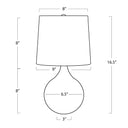Noa Travertine Mini Lamp | Natural