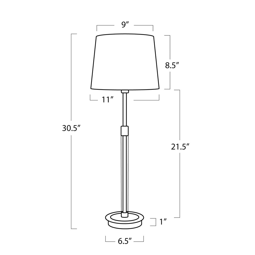 Auburn Crystal | Buffet Lamp