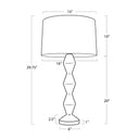 Crew Walnut Buffet Lamp | Natural Linen Shade