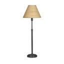 Polly Buffet Lamp | Blackened Brass | Rattan Shade