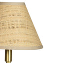 Polly Buffet Lamp | Natural Brass | Rattan Shade
