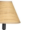 Polly Floor Lamp | Blackened Brass | Rattan Shade