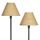 Polly Floor Lamp | Blackened Brass | Rattan Shade