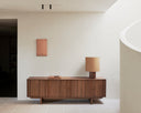 Pillar Sideboard | Varnished Teak | Wild Brown | 4 Doors
