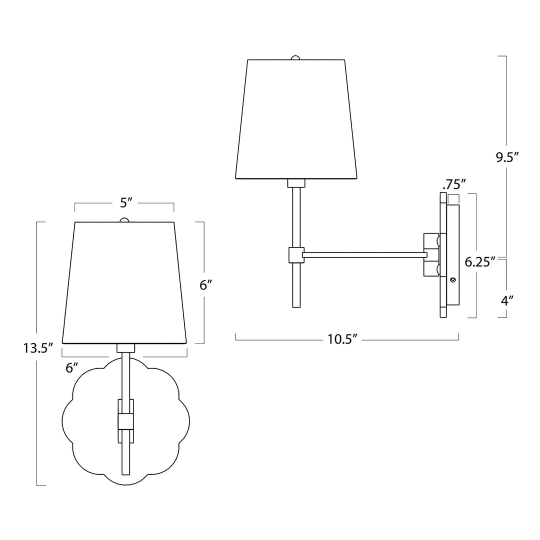 Mia Swing Arm | Sconce