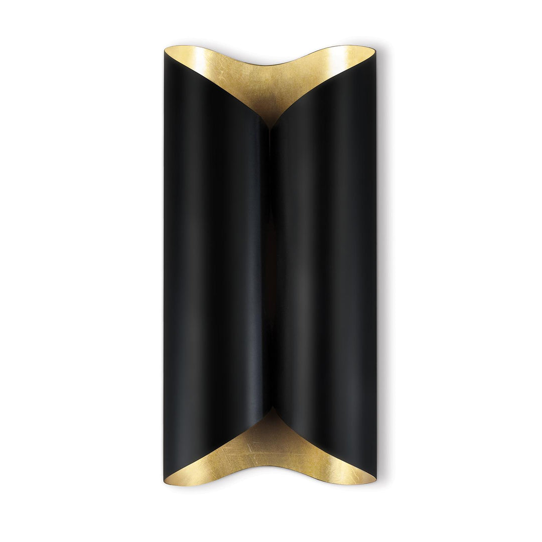 Coil Metal | Sconce | Large | Black and Gold