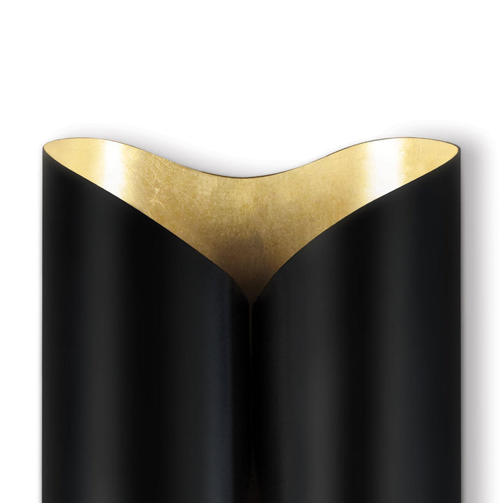 Coil Metal | Sconce | Large | Black and Gold