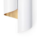 Folio Sconce | White and Gold
