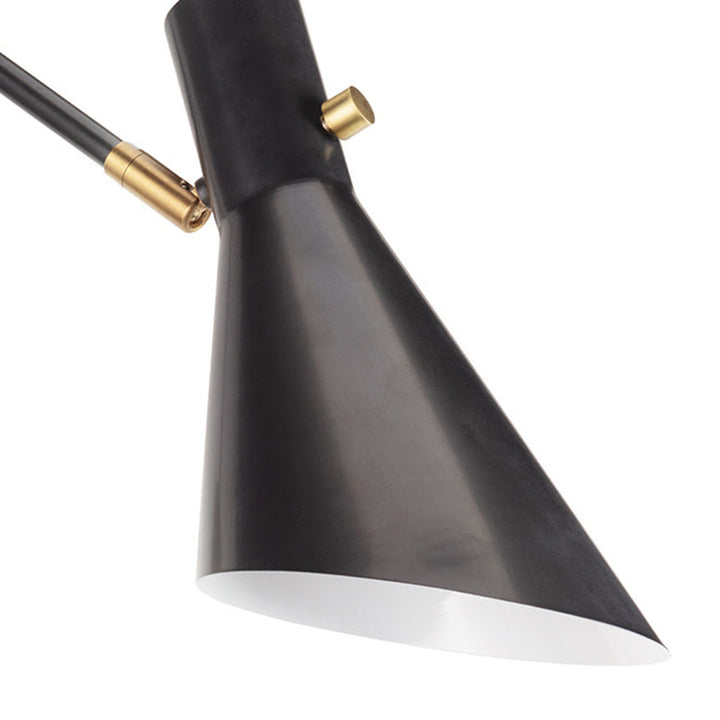 Spyder Single Arm | Sconce | Blackened Brass and Natural Brass