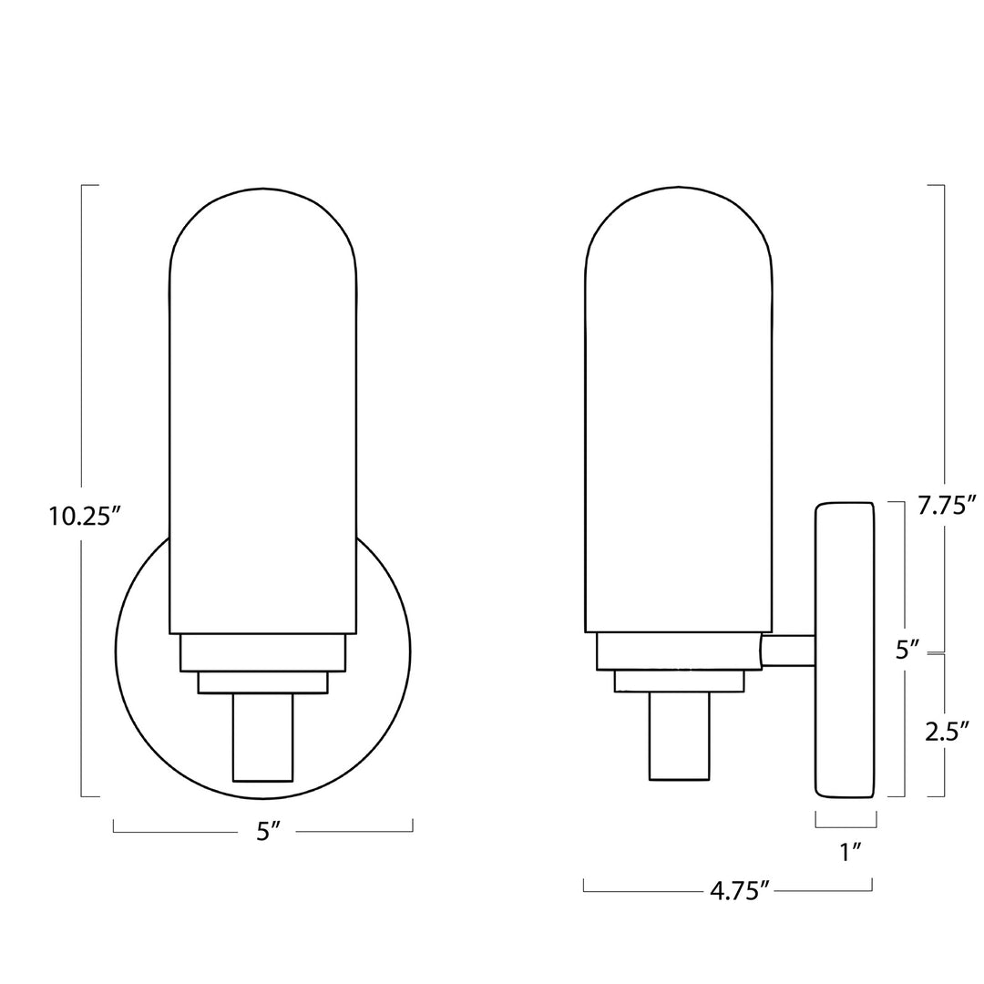 Salon | Sconce Single | Natural Brass