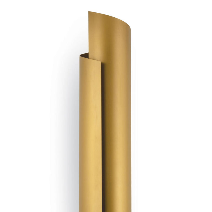 Flute | Sconce | Natural Brass