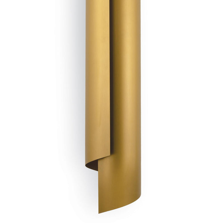 Flute | Sconce | Natural Brass