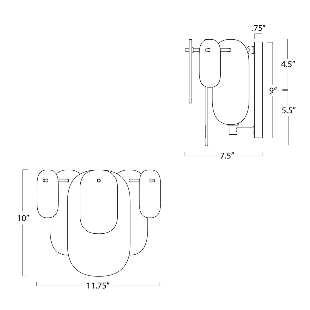 Echo | Sconce | Natural Brass