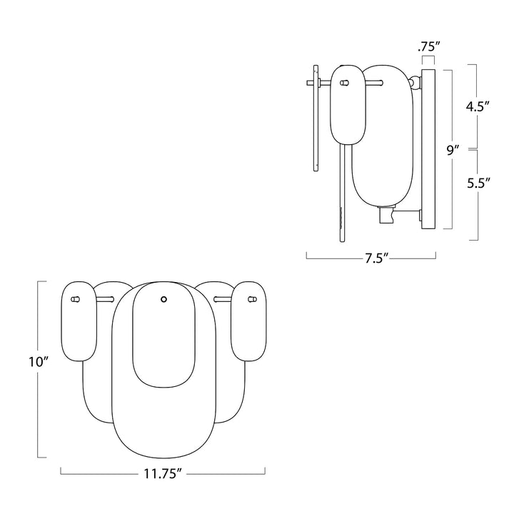 Echo | Sconce | Natural Brass