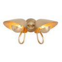 Keaton Sconce Double | Natural Brass