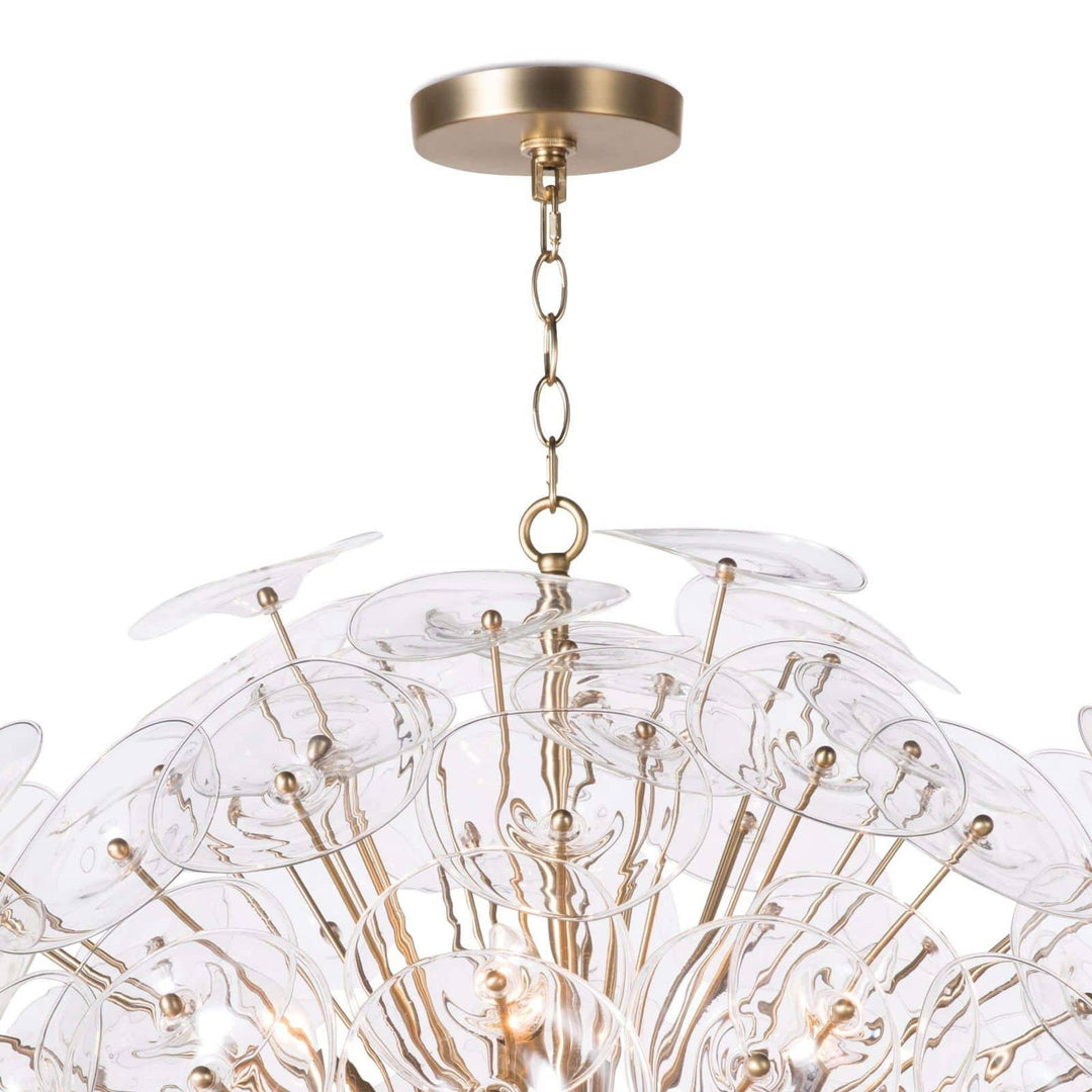 Poppy Glass | Chandelier | Large | Clear