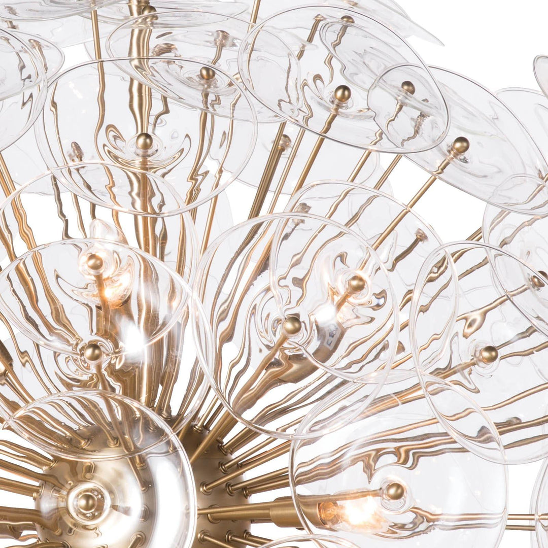 Poppy Glass | Chandelier | Large | Clear