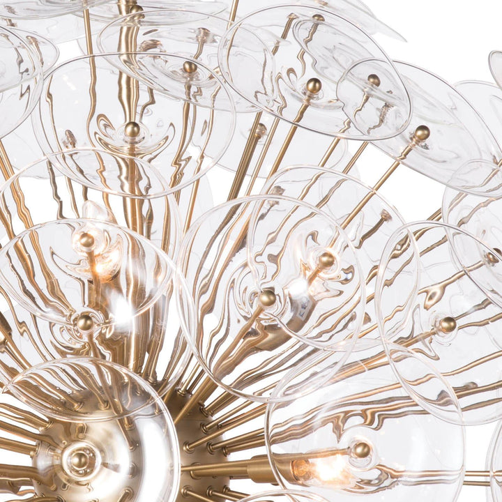 Poppy Glass | Chandelier | Large | Clear