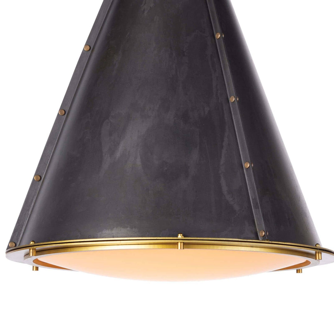 French Maid | Chandelier SM | Blackened Brass Natural Brass