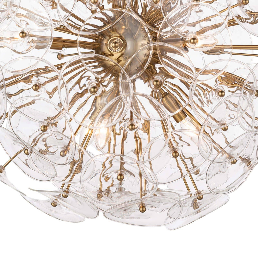 Poppy Glass | Chandelier | Small | Clear