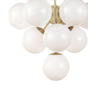 La Dame Chandelier | Swirl Glass Natural Brass