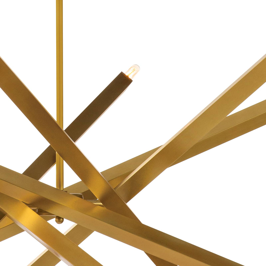 Viper | Chandelier | Natural Brass