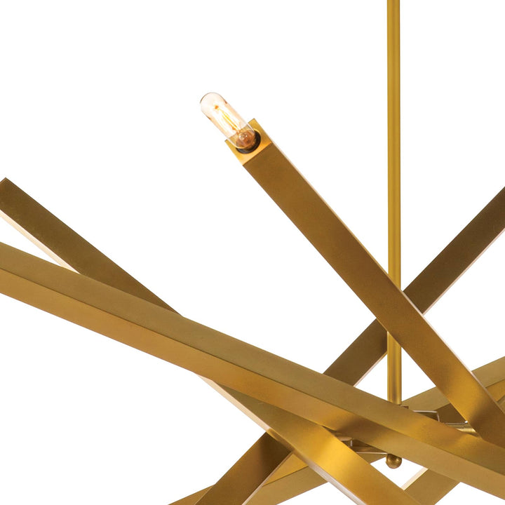 Viper | Chandelier | Natural Brass