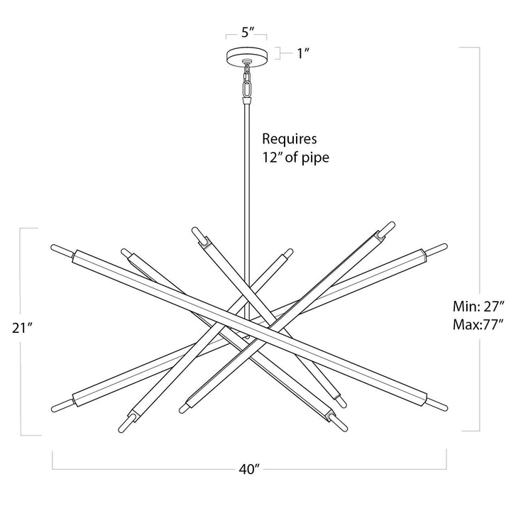 Viper | Chandelier | Oil Rubbed Bronze