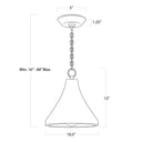 Billie Concrete Pendant Small