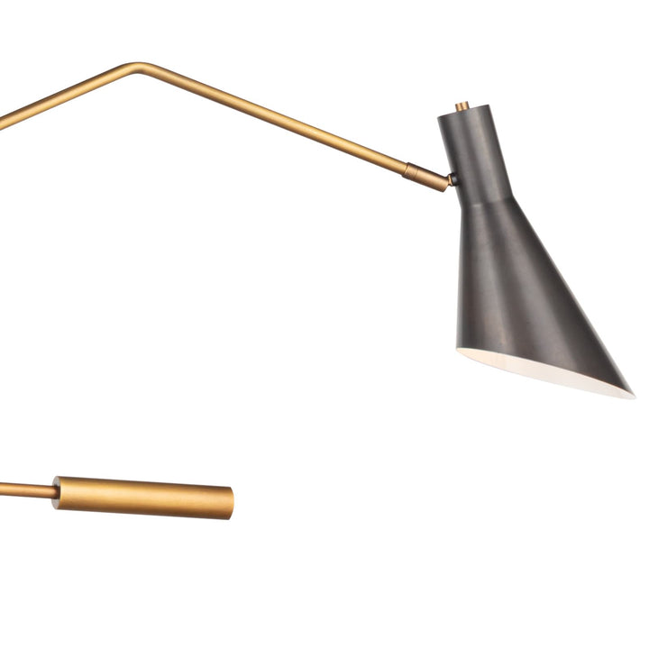 Spyder | Chandelier | Blackened Brass and Natural Brass