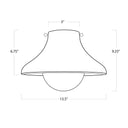 Surfside Wood Flush Mount | Ebony