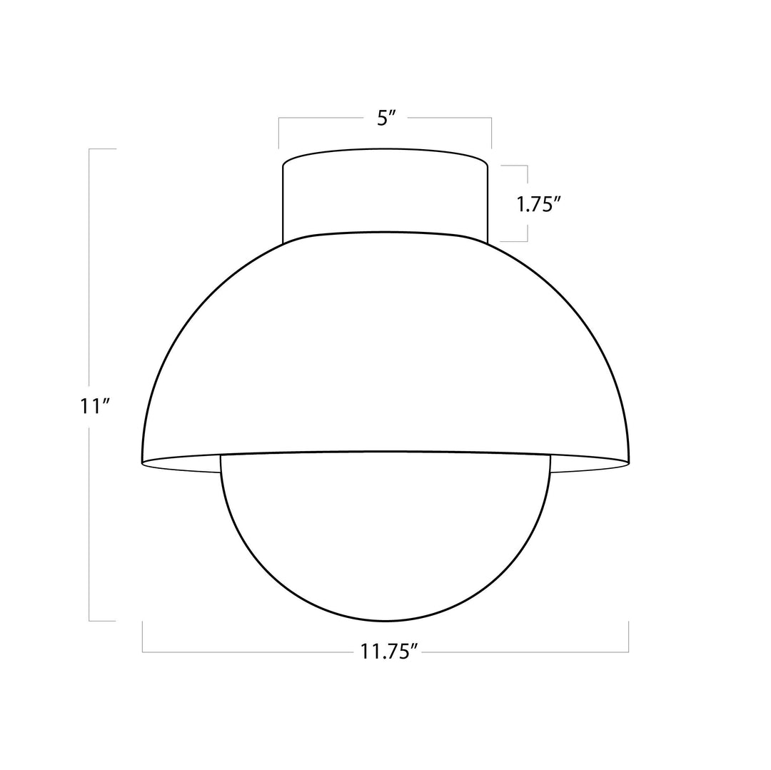 Montreux | Flush Mount | Natural Brass